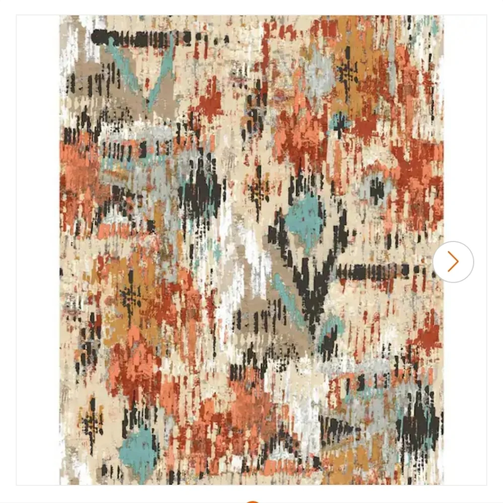 2.25 Rolls Of Room Mates Orange Aztec Peel And Stick Wallpaper Colorful
